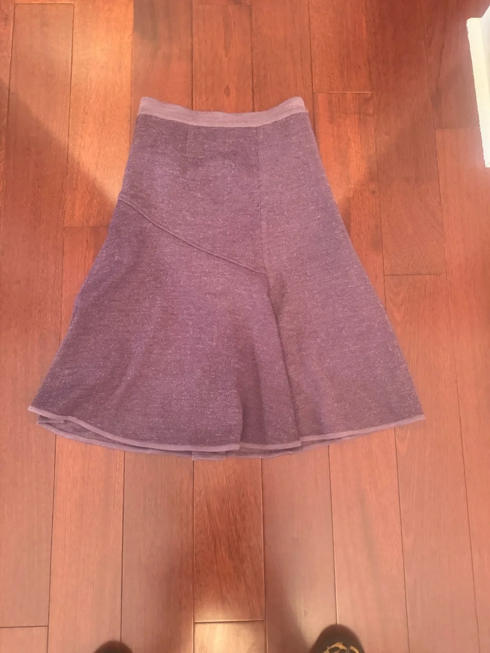 Lilac A-Line Knit Skirt